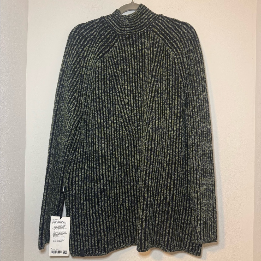 Lululemon Cotton-Cashmere Blend Sweater Wrap NWT - Picture 6 of 7